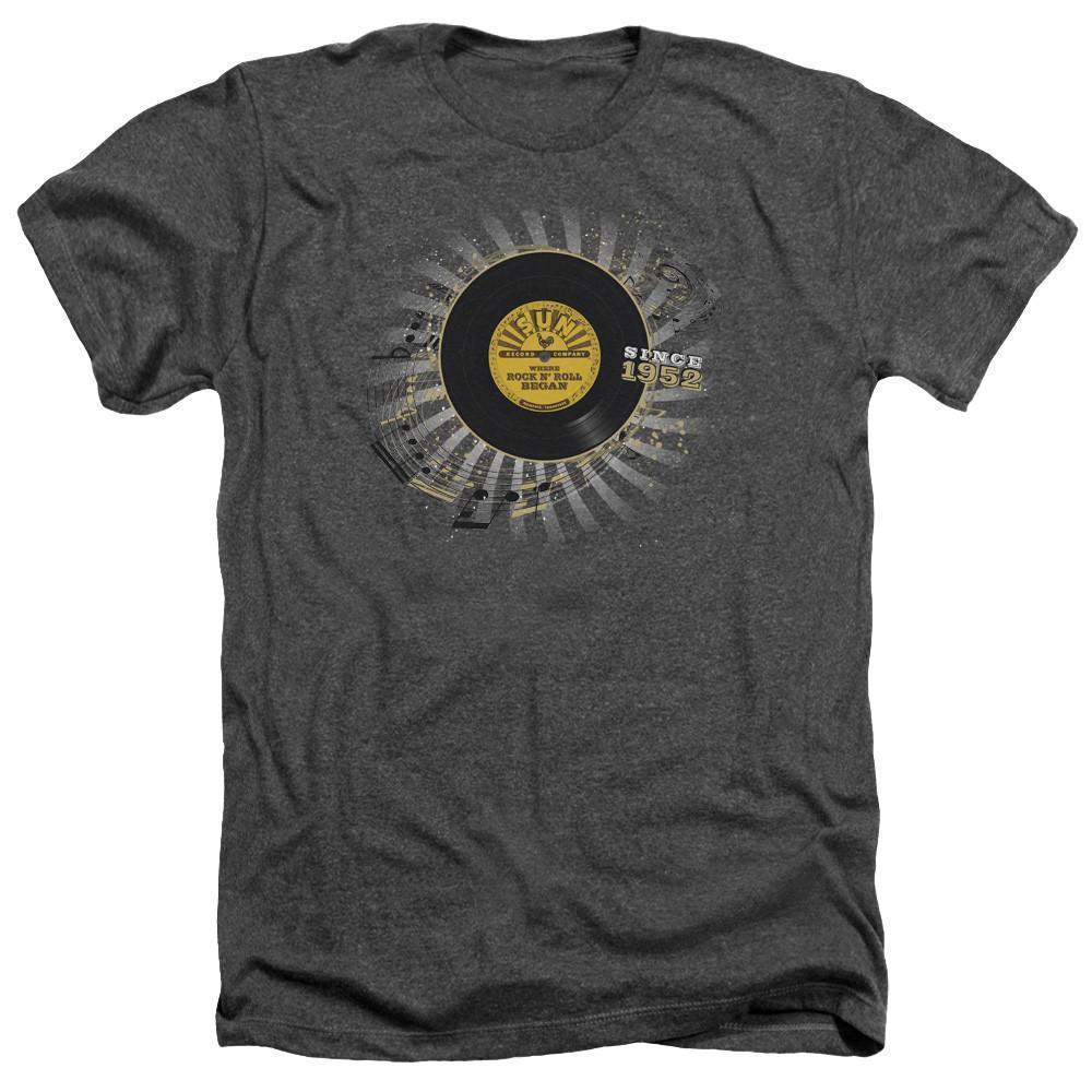 Sun Records Established Adult Heather Charcoal T-Shirt